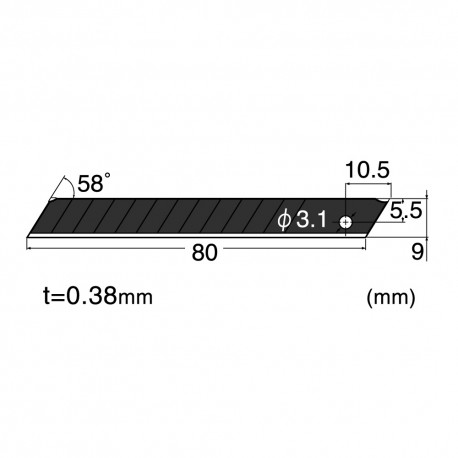 BA13P - 9mm Extra Sharp Black Blades