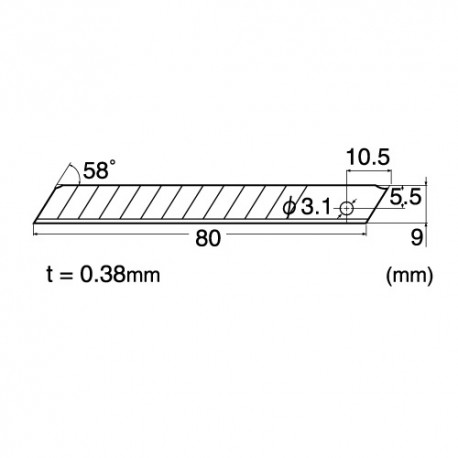 BA5SS 9mm Spare Stainless Steel Blades