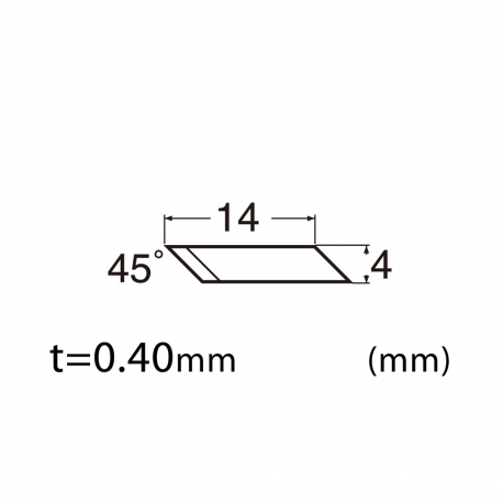 BSB-03P - 45 Degree Tungsten Carbide Blade