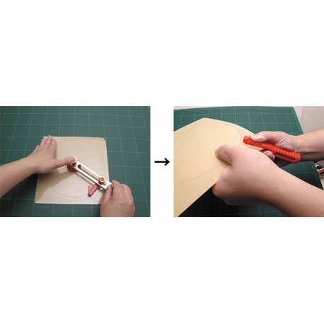 CP-1P Circle Cutter For Plastic & Board 