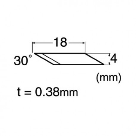 BDC-200P - 4mm Spare Silver Blades