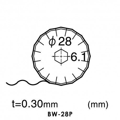 RO-1P Rolling Cutter 28mm