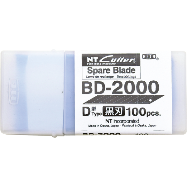 BD-2000 - 9mm 30 Degree Black Blades - 100Pack