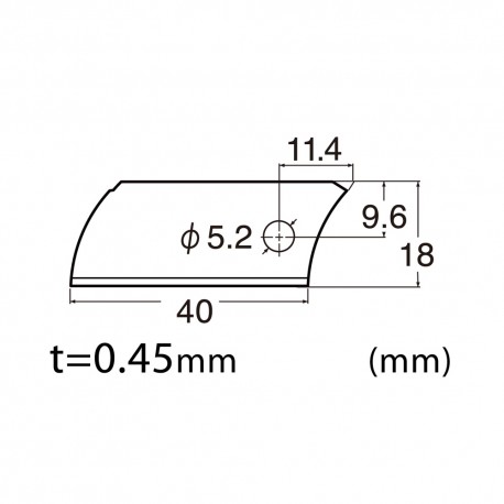 BZL21P - 18mm L Type Rounded Blade