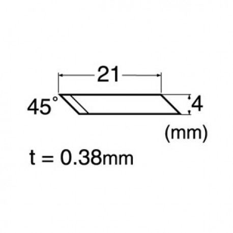 BDA-200P - 45 Degree Spare Blades