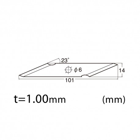 BVS-11P - 14mm Stainless Steel Single Edge Blade