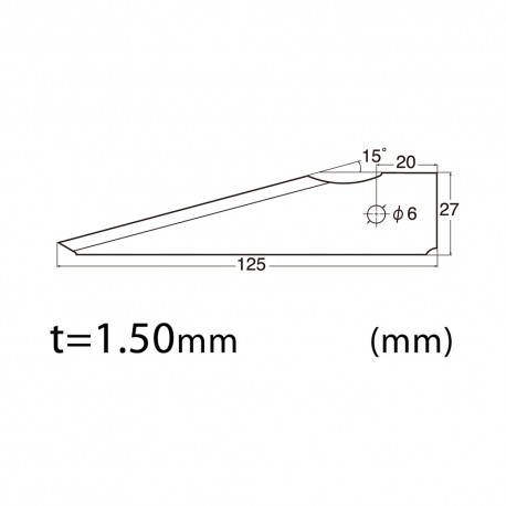 BVL-61P - 27mm Single Edged Blade