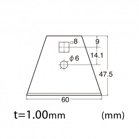 BSC-21P - 47.5mm Large Scraper Blade