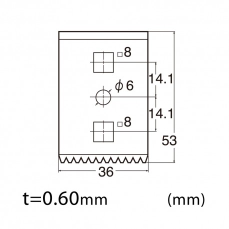 BSC-31P - 36mm Scraper jagged blade